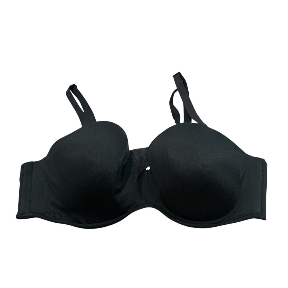 Cacique Smooth Boost Strapless‎ Multi-way Bra Size 46C Black